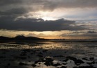 Night Night Arthur. Arthurs Seat from Musselburgh. East Lothian title=